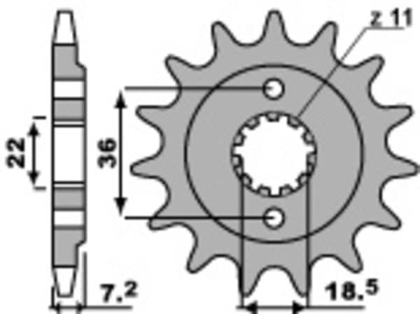 PBR Stål Standard Framdrev 2067 - 520