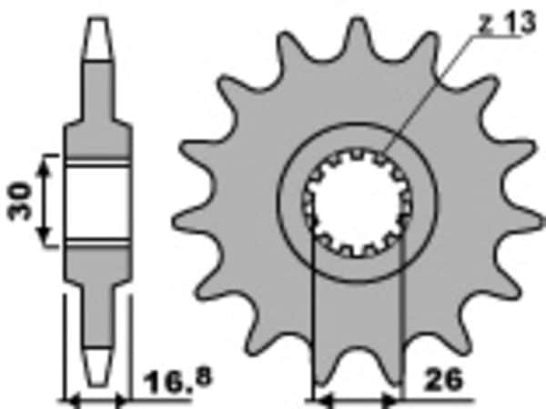 PBR Stål Standard Framdrev 2068 - 525