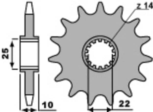 PBR Stål Standard Framdrev 2070 - 520