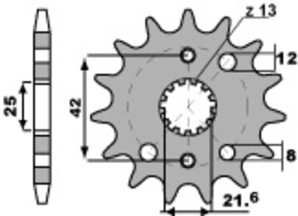PBR Stål Standard Framdrev 2080 - 530
