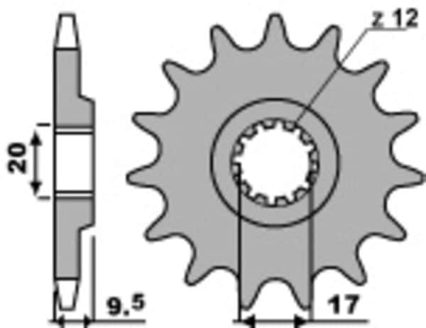 PBR Stål Standard Framdrev 2084 - 428