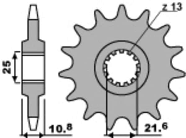 PBR Stål Standard Framdrev 2086 - 525