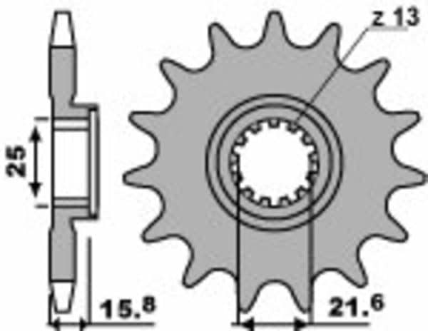 PBR Stål Standard Framdrev 2093 - 525
