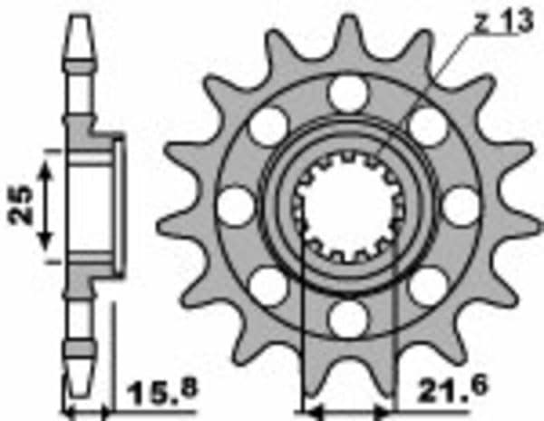 PBR Stål Standard Framdrev 2093M - 520