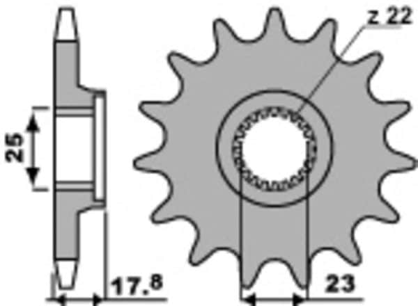 PBR Stål Standard Framdrev 2096 - 520