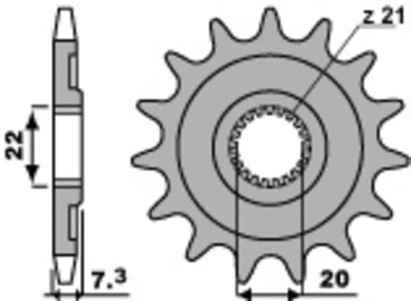PBR Stål Standard Framdrev 2120 - 520