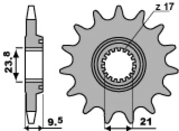 PBR Stål Standard Framdrev 2134 - 520