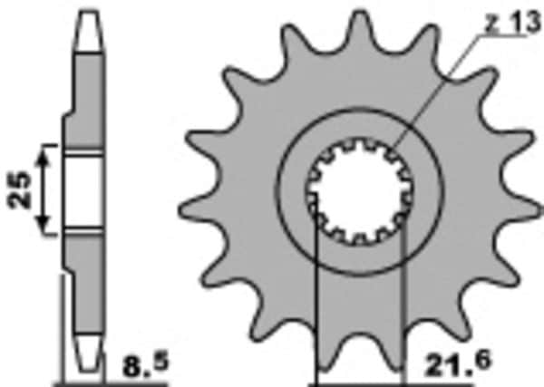PBR Stål Standard Framdrev 2137 - 525