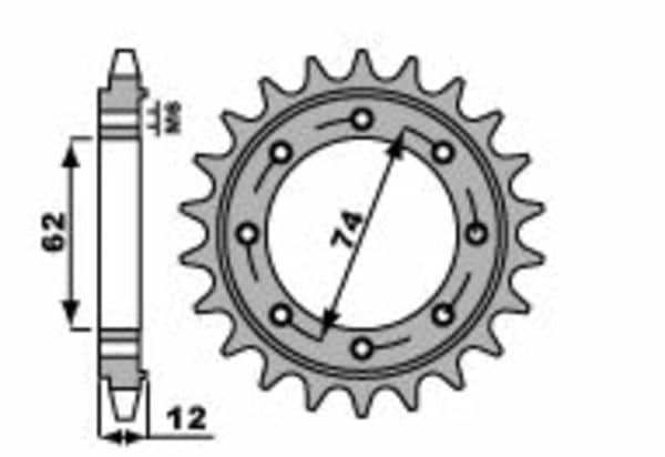 PBR Stål Standard Framdrev 2196 - 525