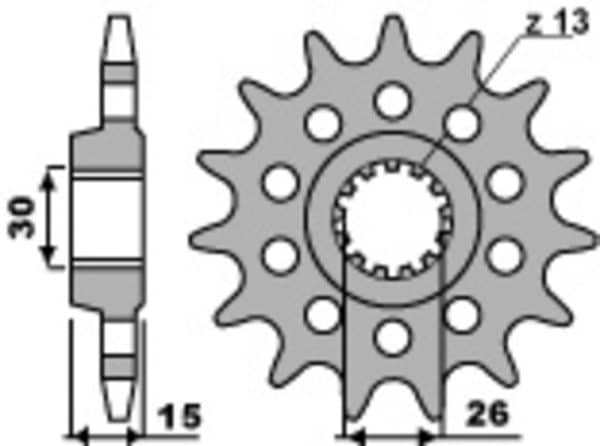 PBR Stål Standard Framdrev 2198 - 525