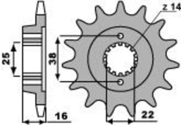 PBR Stål Standard Framdrev 2222 - 525