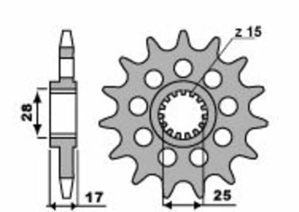 PBR Racing Stål Standard Framdrev 2250 - 520