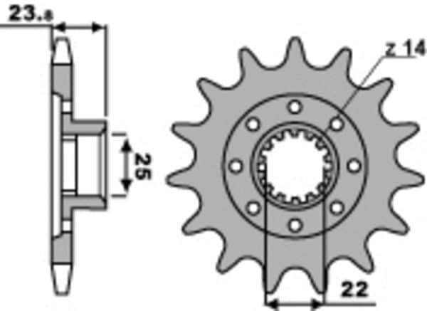 PBR Stål Standard Framdrev 2253 - 525