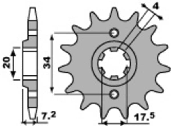 PBR Stål Standard Framdrev 266 - 520