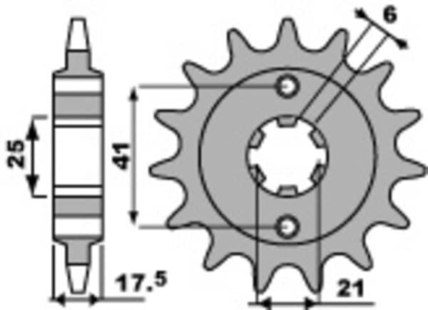 PBR Stål Standard Framdrev 284 - 525