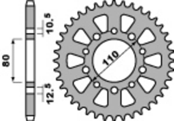 PBR Stål Standard Framdrev 334 - 520
