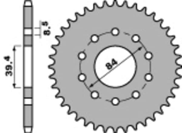 PBR Stål Standard Framdrev 406 - 520