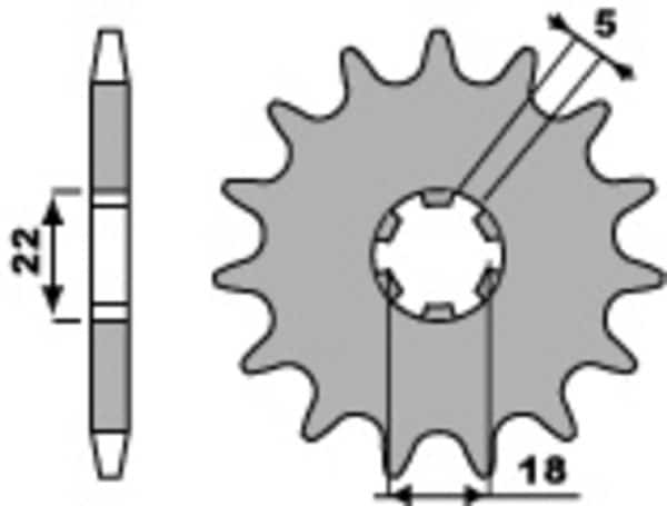 PBR Stål Standard Framdrev 423 - 520