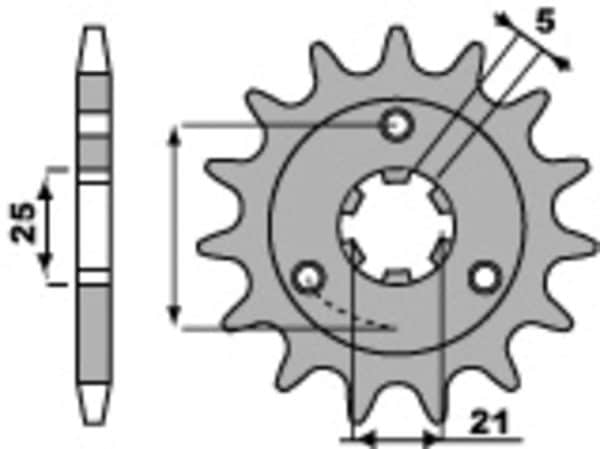 PBR Stål Standard Framdrev 424 - 530
