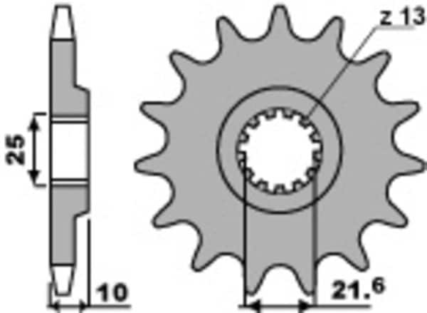 PBR Stål Standard Framdrev 521 - 630