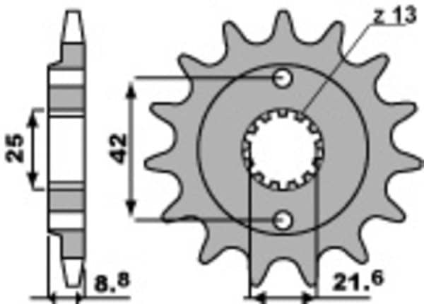 PBR Stål Standard Framdrev 525 - 520