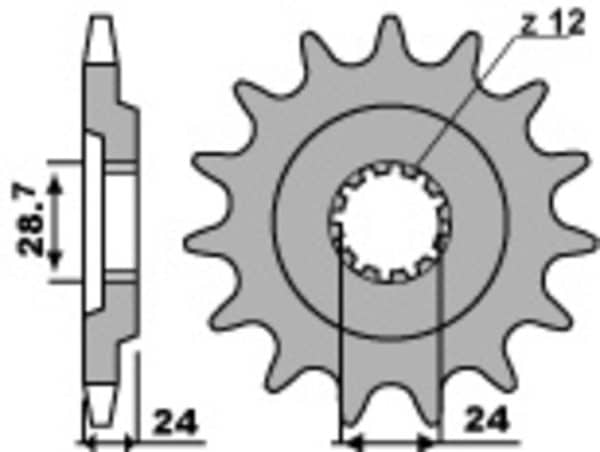 PBR Stål Standard Framdrev 530 - 530