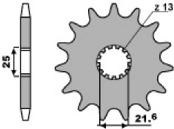 PBR Stål Standard Framdrev 564 - 525