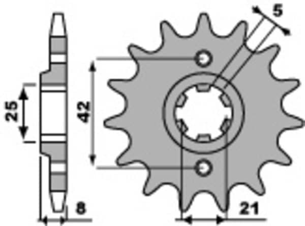 PBR Stål Standard Framdrev 575 - 520