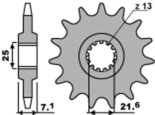 PBR Stål Standard Framdrev 585 - 520