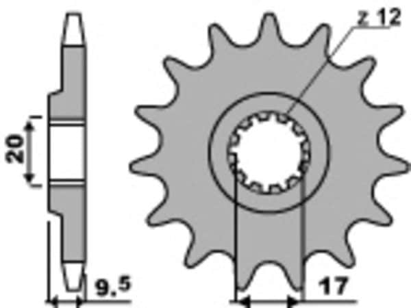 PBR Stål Standard Framdrev 7005 - 420
