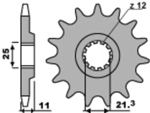 PBR Stål Standard Framdrev 727 - 520