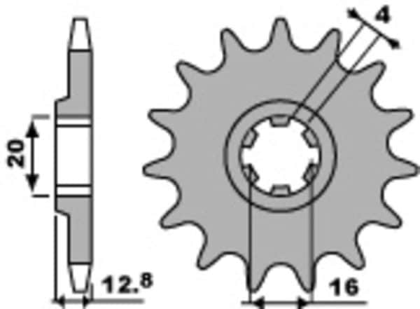 PBR Stål Standard Framdrev 801 - 428