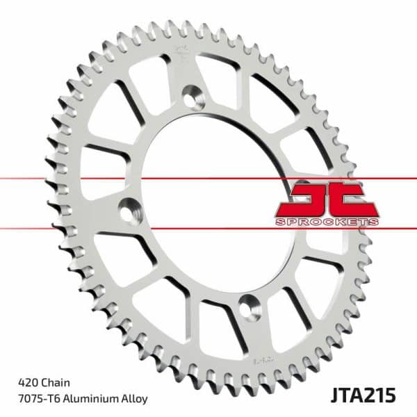 JT SPROCKETS Aluminium Ultralätt Självrengörande Bakdrev 215 - 420