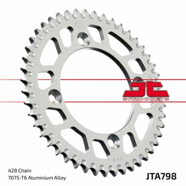JT SPROCKETS Aluminium Ultralätt Självrengörande Bakdrev 798 - 428