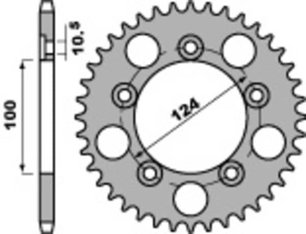 PBR Stål Standard Bakdrev 4443 - 525