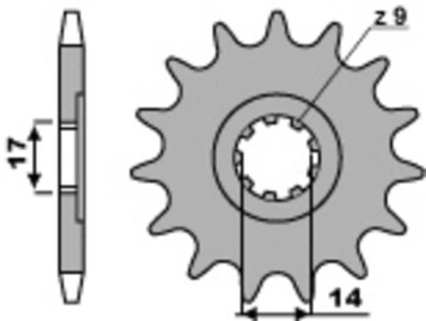 PBR Stål Standard Framdrev 210 - 428