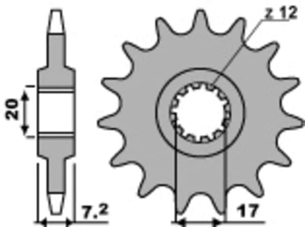 PBR Stål Standard Framdrev 600M - 420
