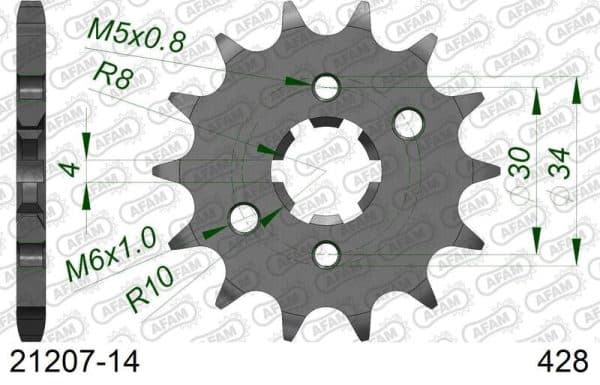 AFAM Stål Standard Framdrev 21207 - 428