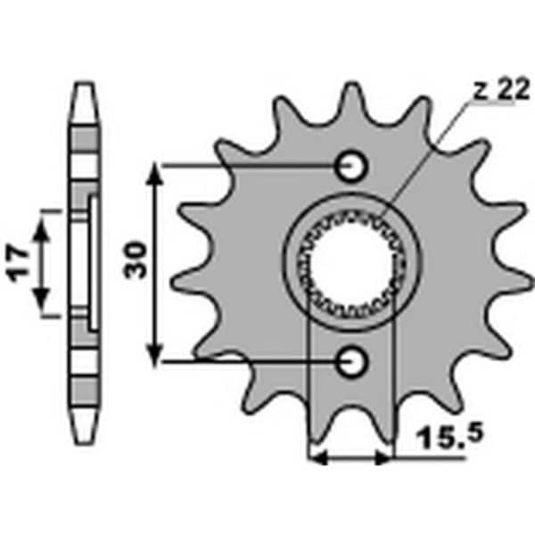 PBR Stål Standard Framdrev 332 - 428